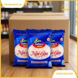 Nui Gạo Safoco Hình Tôm Khô 200gr - Thùng 25 Gói